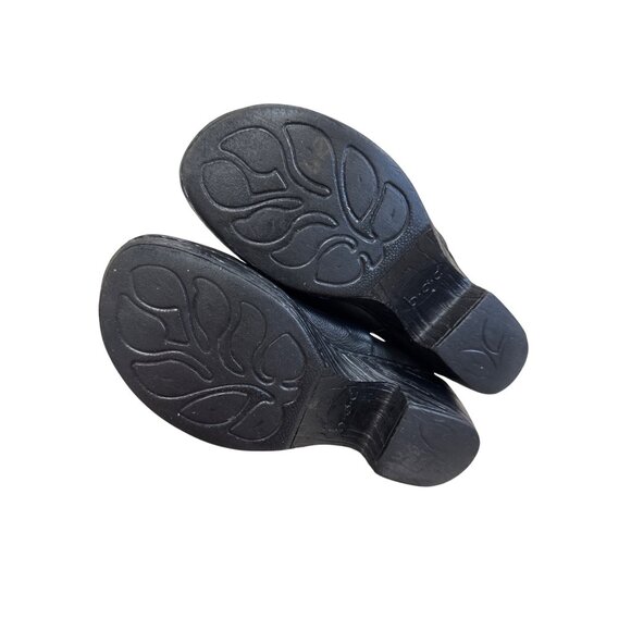 B.OC Womens Black Leather Clogs Mules 7M SKU 7484 - Picture 7 of 11